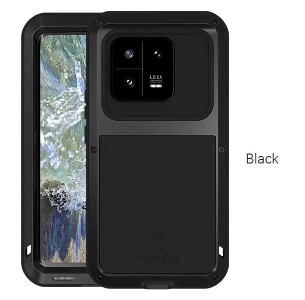 Love Mei Armor Phone Case for Xiaomi 15 14 13 Pro 11 Silicone Military Grade Rugged Metal Protective Shockproof Dust Proof Cover