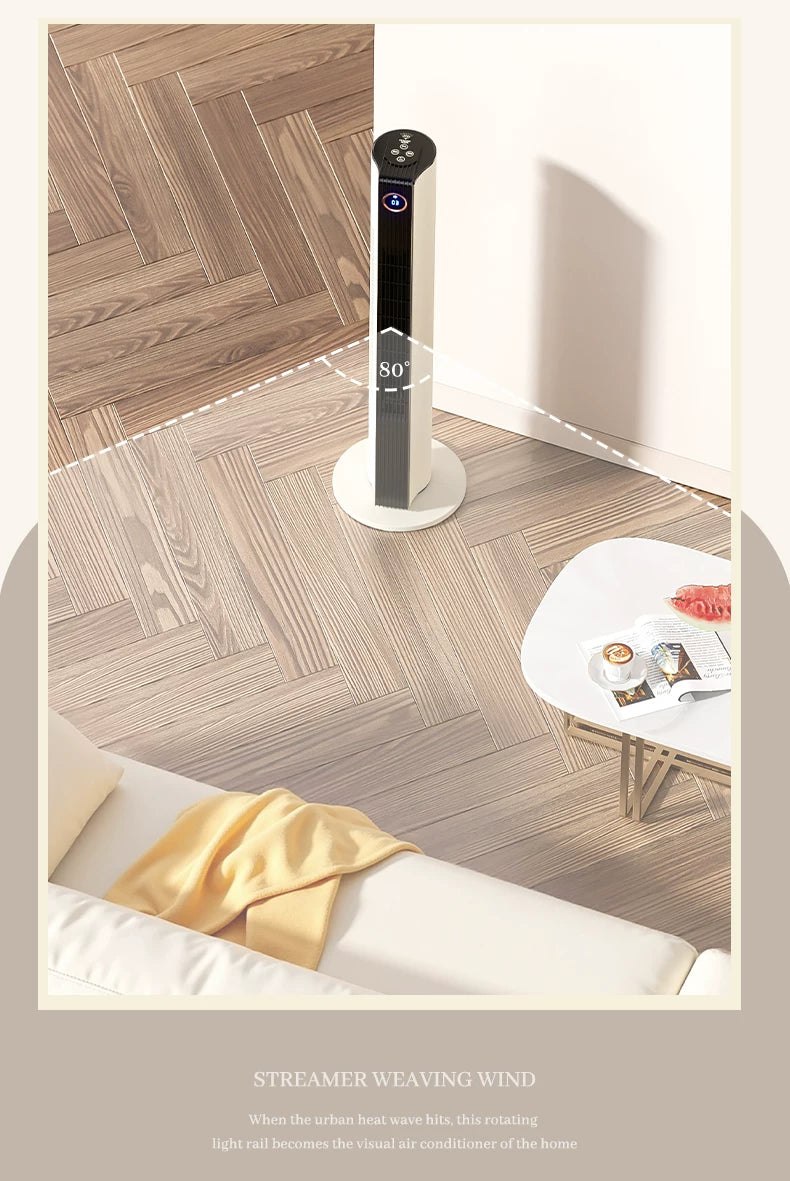 Tower Fan, Household Bladeless Fan, Energy-Saving Vertical Oscillating Floor Fan for Bedrooms, Mothers and Infants