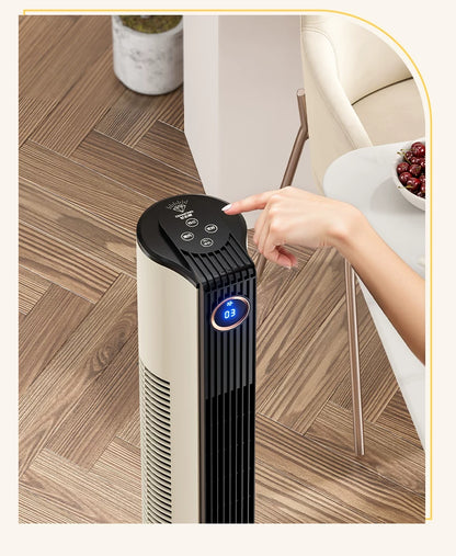 Tower Fan, Household Bladeless Fan, Energy-Saving Vertical Oscillating Floor Fan for Bedrooms, Mothers and Infants