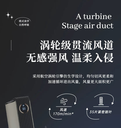 Tower Fan, Household Bladeless Fan, Energy-Saving Vertical Oscillating Floor Fan for Bedrooms, Mothers and Infants