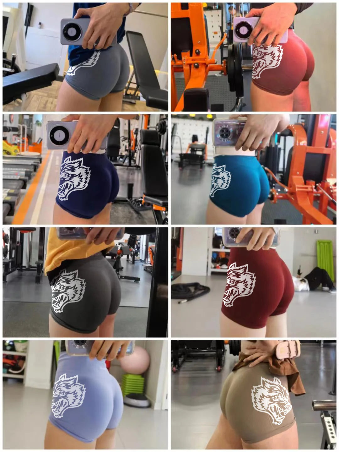 DARC SPORT High-waist Peach Shorts Fitness Sports Shorts Seamless Knitted Yoga Pants