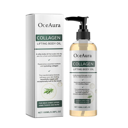 100ml Collagen Lifting Body Oil with Hydrating Formula for Neck Chest Arms Thighs Silky Texture for Fresh and Luminous Skin