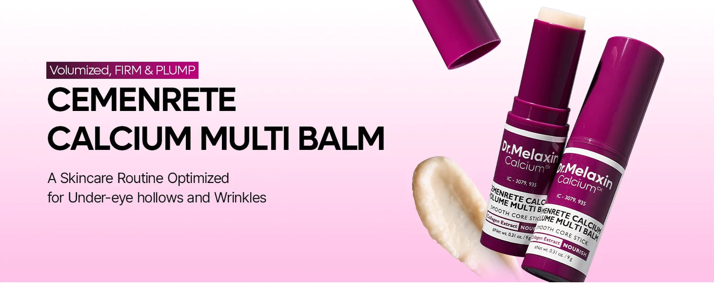 Calcium Multi Balm 9g All In One Wrinkles Calcium Volume Multi Balm Stick Collagen Wrinkles Face Eye treatment Balm calcium
