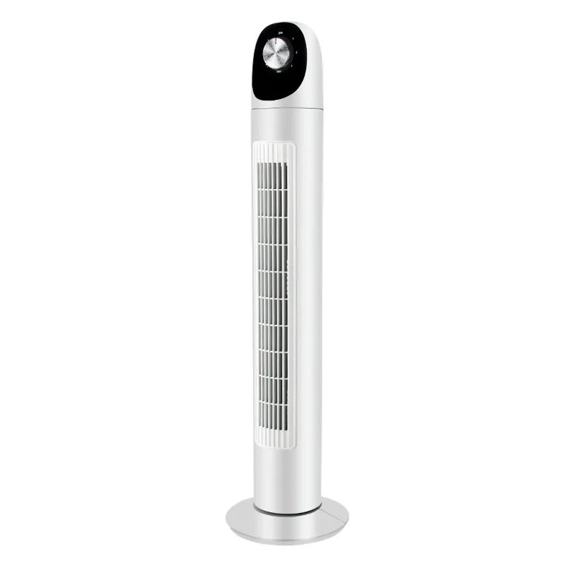 Tower Air Circulator Fan 3-Speed Oscillating - Wide-Angle Airflow for Bedroom/Office Silent Motor Anti-Tip Base 12H Timer