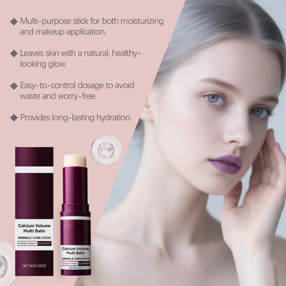 Collagen Wrinkle Removal Multi Bounce Balm Stick Instant Anti-Aging Firming Lift Brighten Facial Dull Skin Moisturizer Cosmetics