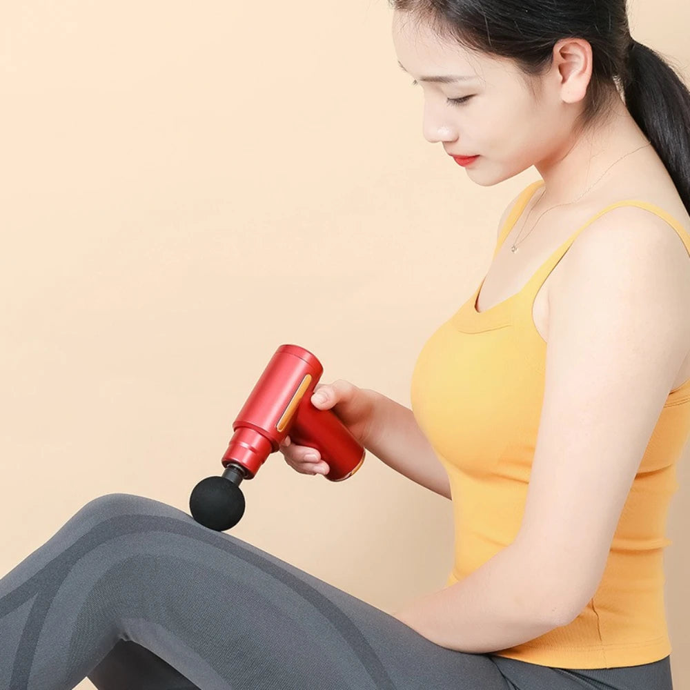 Portable Small Massager Muscle Relaxation Fascia Gun Massage Artifact Fitness Massage Gun Handheld Massager Fascia Gun