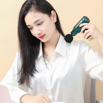 Portable Small Massager Muscle Relaxation Fascia Gun Massage Artifact Fitness Massage Gun Handheld Massager Fascia Gun