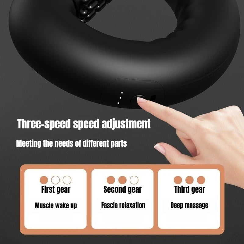 Massage Gun Deep Tissue - 3 Speed Powerful Percussion Muscle Massager, Handheld Vibrating for Full Body Relief Head Shoulder