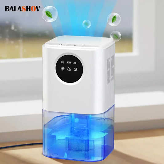Small Dehumidifier Home Air Dyer Large Capacity Indoor Moisture Remover Bedroom Office Silent Air Purification 1.7L Dehumidifier