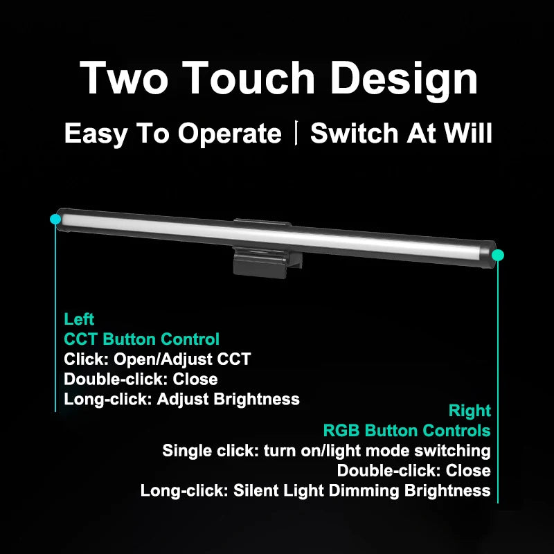 LED Computer Monitor Light Bar For Learning/Reading/Work Dimming Night Lighting Display Screen Hanging Lamp Eye Protection Lamp