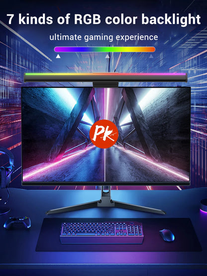 Monitor Light Bar RGB Lightbar Atmosphere USB LED Screen Hanging Setup Dimming For Game Room Desk Lamp Night Light Accessories