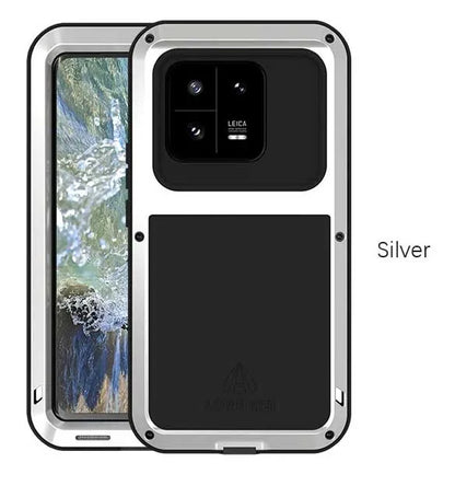 Love Mei Armor Phone Case for Xiaomi 15 14 13 Pro 11 Silicone Military Grade Rugged Metal Protective Shockproof Dust Proof Cover
