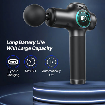 Massage  gun，Deep Tissue Massager Gun ，Percussion Massager for Pain Relief with 8 Massage Heads &99 Speeds