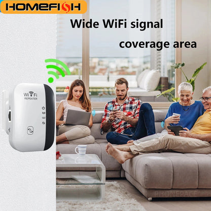 300Mbps WIFI Repeater Remote Wi-Fi Amplifier 802.11N WiFi Signal Booster Network Amplifier For Home Office Wireless Repeater