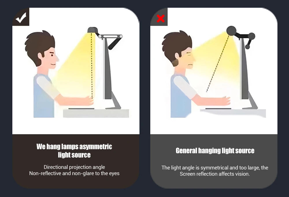 Monitor Light Bar RGB Lightbar Atmosphere USB LED Screen Hanging Setup Dimming For Game Room Desk Lamp Night Light Accessories