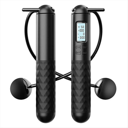 Just- Skipping Rope with Counter Cordless Jump Rope Smart Skipping Rope Ball Jump Rope with Counter