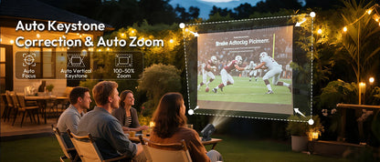 XGODY HY310 Mini Projector Auto Focus 4K Native 1080P 330ANSI Android11 5W Speaker Air Mouse Voice Assistant Home Cinema
