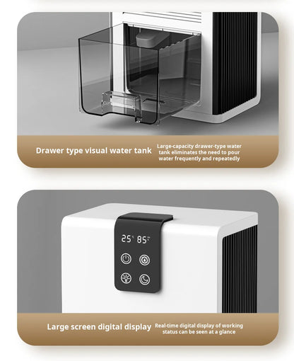 Household Dehumidifier Dryer Moistureproof 2.8L Water Tank Water Full Stop Indoor Purification Air Dryer Basement Dehumidifier