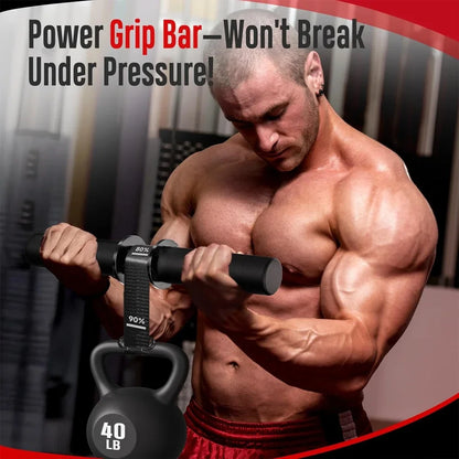Adjustable Forearm Strength Trainer Wrist Roller With Thickened Non-Slip Handle Belt Home Workout Upper Body Fitness Equipment