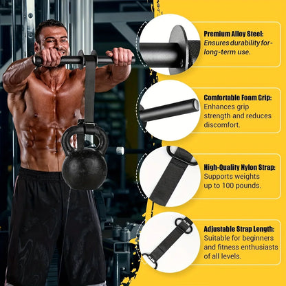 Adjustable Forearm Strength Trainer Wrist Roller With Thickened Non-Slip Handle Belt Home Workout Upper Body Fitness Equipment