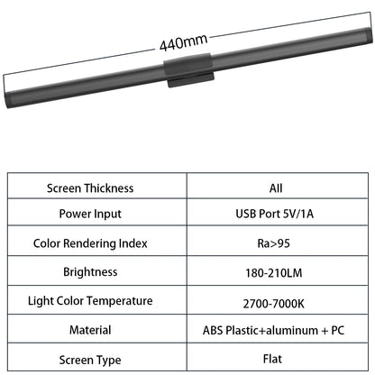Monitor Light Bar RGB Lightbar Atmosphere USB LED Screen Hanging Setup Dimming For Game Room Desk Lamp Night Light Accessories