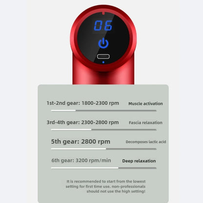 Portable Small Massager Muscle Relaxation Fascia Gun Massage Artifact Fitness Massage Gun Handheld Massager Fascia Gun
