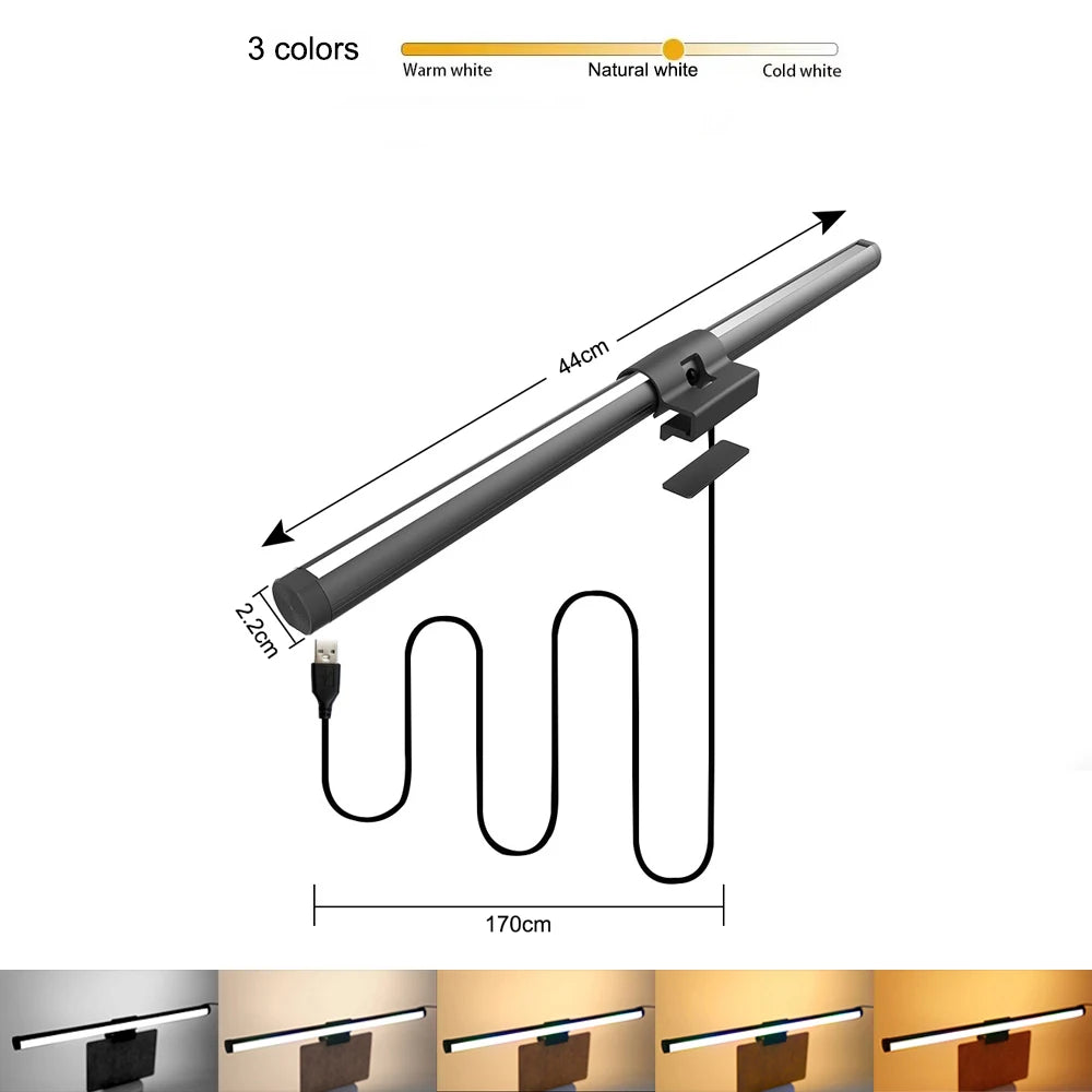 LED Computer Monitor Light Bar For Learning/Reading/Work Dimming Night Lighting Display Screen Hanging Lamp Eye Protection Lamp