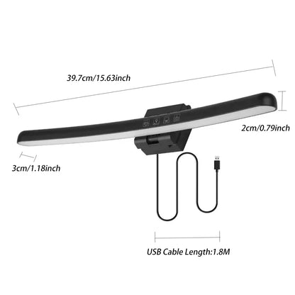 Monitor Light Bar Curved, RGB Backlight, Computer Screen Lamp Dual Light Source with Touch Control Home Office Gaming Desk Lamp