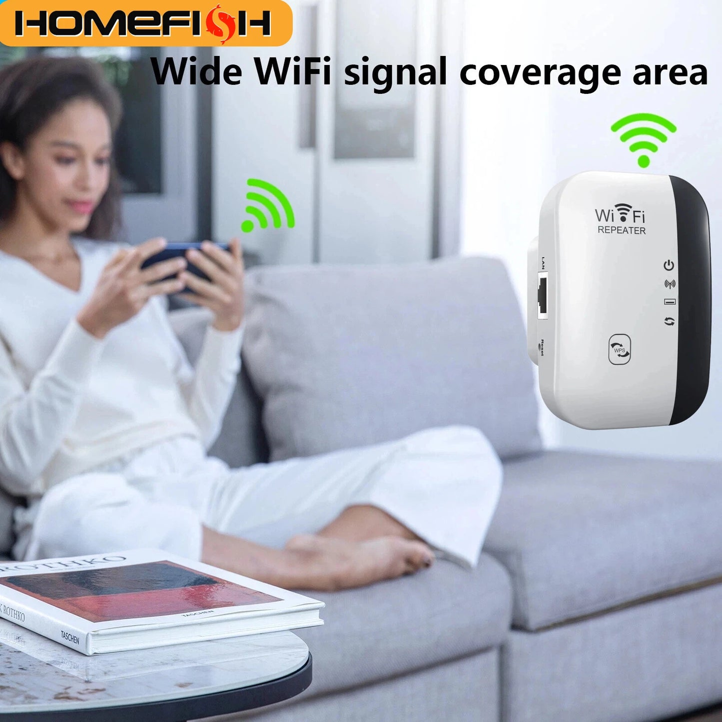 300Mbps WIFI Repeater Remote Wi-Fi Amplifier 802.11N WiFi Signal Booster Network Amplifier For Home Office Wireless Repeater