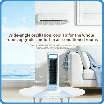 Portable Air Cooling Fans Desktop Tower Fan with Digital Panel 120°scillating Wall Mount & Standing Fans for Home, Office, Dorm