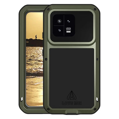 Love Mei Armor Phone Case for Xiaomi 15 14 13 Pro 11 Silicone Military Grade Rugged Metal Protective Shockproof Dust Proof Cover