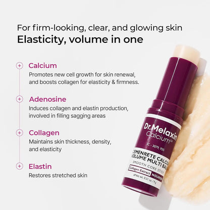 Calcium Multi Balm 9g All In One Wrinkles Calcium Volume Multi Balm Stick Collagen Wrinkles Face Eye treatment Balm calcium