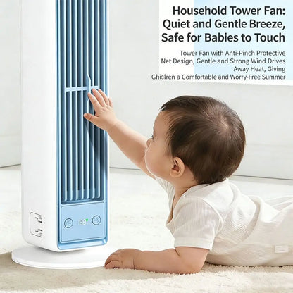 Portable Air Cooling Fans Desktop Tower Fan with Digital Panel 120°scillating Wall Mount & Standing Fans for Home, Office, Dorm