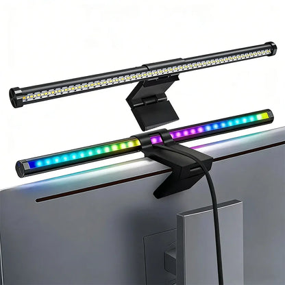 Monitor Light Bar RGB Lightbar Atmosphere USB LED Screen Hanging Setup Dimming For Game Room Desk Lamp Night Light Accessories
