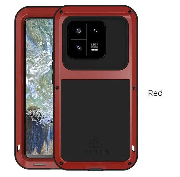 Love Mei Armor Phone Case for Xiaomi 15 14 13 Pro 11 Silicone Military Grade Rugged Metal Protective Shockproof Dust Proof Cover