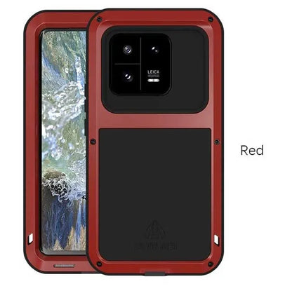 Love Mei Armor Phone Case for Xiaomi 15 14 13 Pro 11 Silicone Military Grade Rugged Metal Protective Shockproof Dust Proof Cover