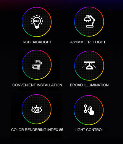 Monitor Light Bar RGB Lightbar Atmosphere USB LED Screen Hanging Setup Dimming For Game Room Desk Lamp Night Light Accessories
