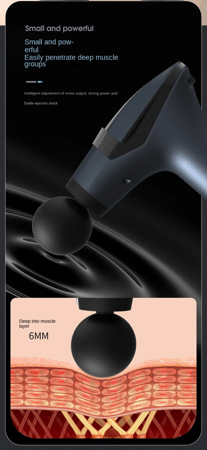 Hot Selling Long-handle Electric Massage Gun: Multifunctional for Muscle Relaxation, Deep Tissue Percussion Relief
