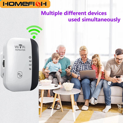 300Mbps WIFI Repeater Remote Wi-Fi Amplifier 802.11N WiFi Signal Booster Network Amplifier For Home Office Wireless Repeater
