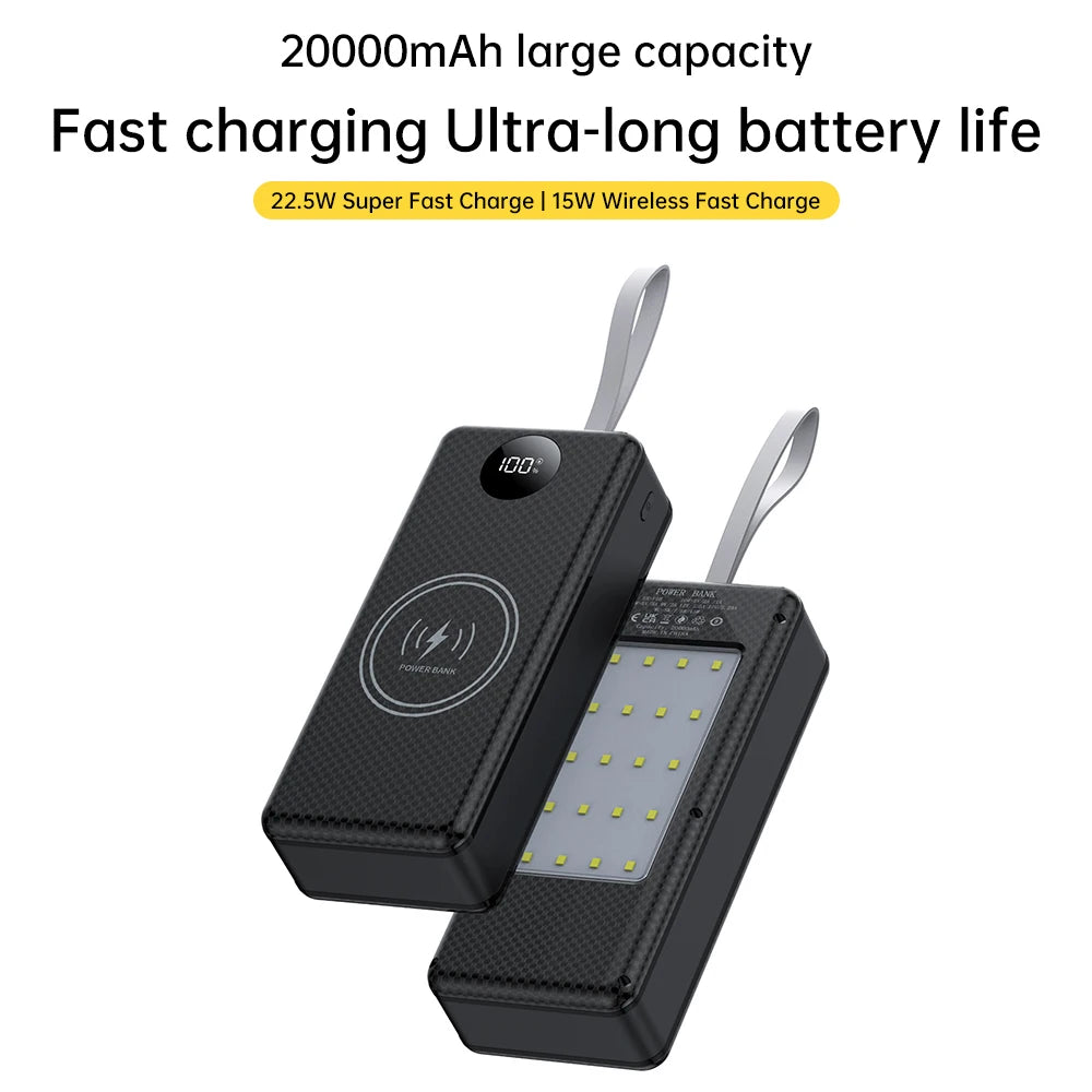 DIY 16x18650 Power Bank Case QC3.0/0C2.0/AFC/FCP/SCP 22.5W+15W Micro USB Type C 22.5W Fast Charging for Mobile Phones