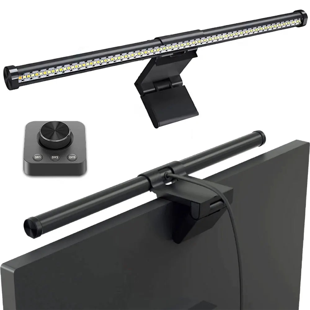 Monitor Light Bar RGB Lightbar Atmosphere USB LED Screen Hanging Setup Dimming For Game Room Desk Lamp Night Light Accessories