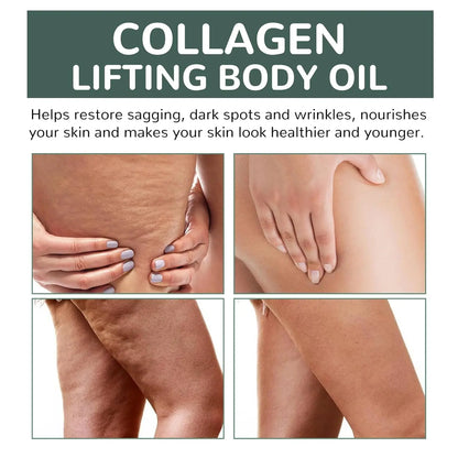 100ml Collagen Lifting Body Oil with Hydrating Formula for Neck Chest Arms Thighs Silky Texture for Fresh and Luminous Skin