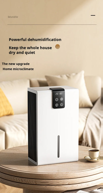 Household Dehumidifier Dryer Moistureproof 2.8L Water Tank Water Full Stop Indoor Purification Air Dryer Basement Dehumidifier