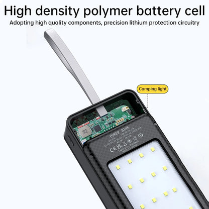 DIY 16x18650 Power Bank Case QC3.0/0C2.0/AFC/FCP/SCP 22.5W+15W Micro USB Type C 22.5W Fast Charging for Mobile Phones