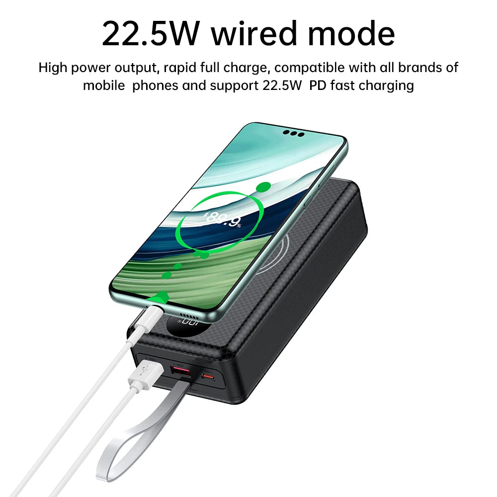 DIY 16x18650 Power Bank Case QC3.0/0C2.0/AFC/FCP/SCP 22.5W+15W Micro USB Type C 22.5W Fast Charging for Mobile Phones