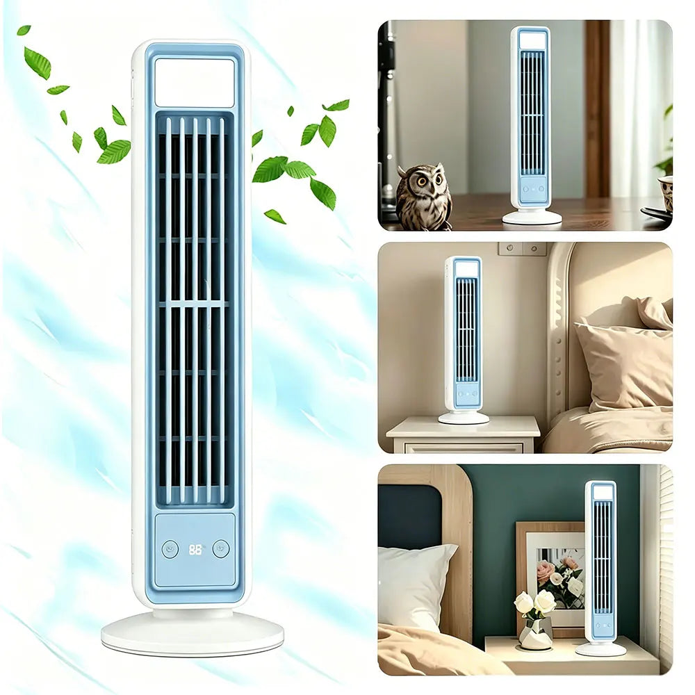 Portable Air Cooling Fans Desktop Tower Fan with Digital Panel 120°scillating Wall Mount & Standing Fans for Home, Office, Dorm