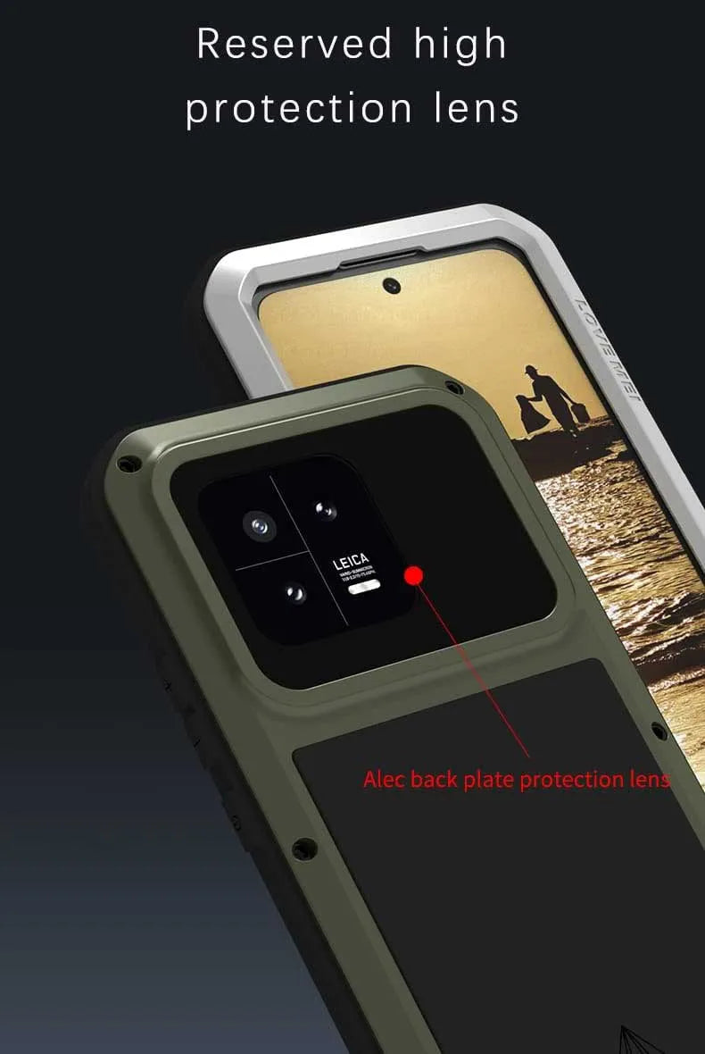 Love Mei Armor Phone Case for Xiaomi 15 14 13 Pro 11 Silicone Military Grade Rugged Metal Protective Shockproof Dust Proof Cover